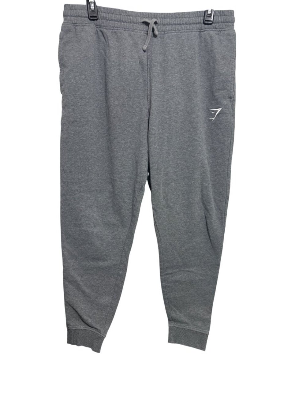 Gymshark Mens Grey Joggers Size XXL Elastic Waistband & Cuffed Ankles